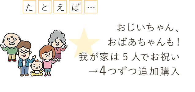 おじいちゃん、おばあちゃんもご一緒に