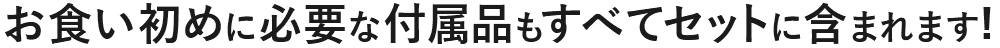 付属品も全てセットに含まれます！