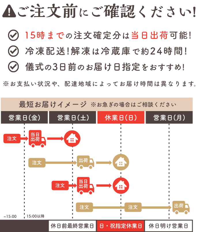 最新の冷凍技術で美味しさをぎゅっと閉じ込めて全国へお届け