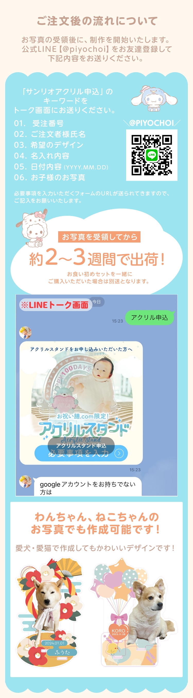 ご注文後の流れについて