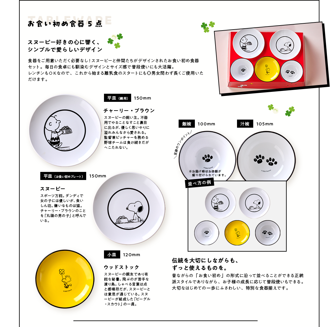 お食い初め食器5点